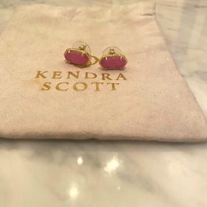 Beautiful pink/plum Kendra Scott earrings